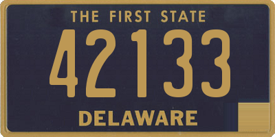 DE license plate 42133