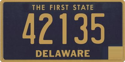 DE license plate 42135