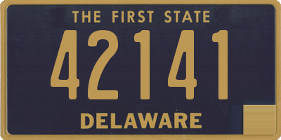 DE license plate 42141