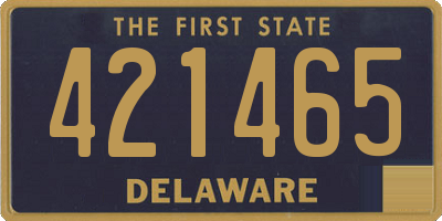 DE license plate 421465
