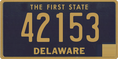 DE license plate 42153