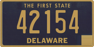 DE license plate 42154