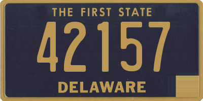 DE license plate 42157