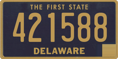 DE license plate 421588