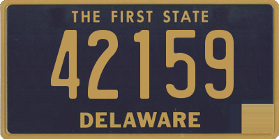 DE license plate 42159