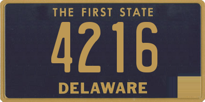 DE license plate 4216