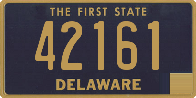 DE license plate 42161