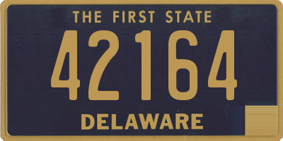 DE license plate 42164