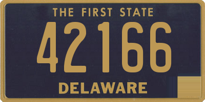 DE license plate 42166