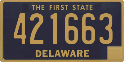 DE license plate 421663