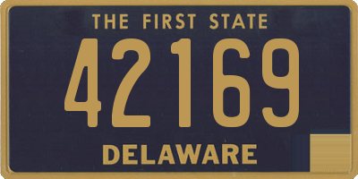 DE license plate 42169