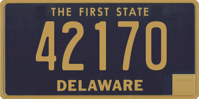 DE license plate 42170