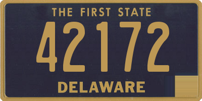 DE license plate 42172