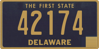 DE license plate 42174