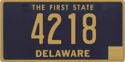 DE license plate 4218