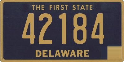DE license plate 42184