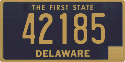 DE license plate 42185