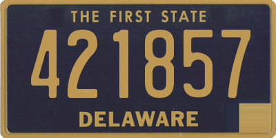 DE license plate 421857