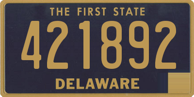 DE license plate 421892