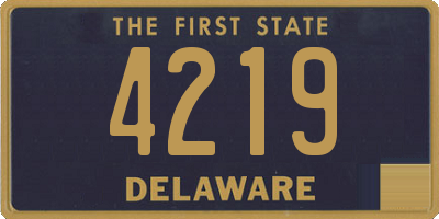 DE license plate 4219