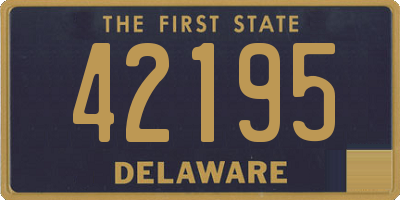 DE license plate 42195