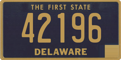 DE license plate 42196