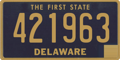 DE license plate 421963