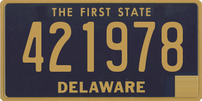 DE license plate 421978