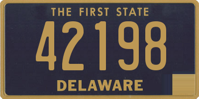 DE license plate 42198