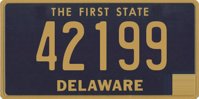 DE license plate 42199