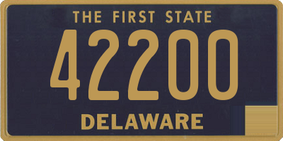 DE license plate 42200