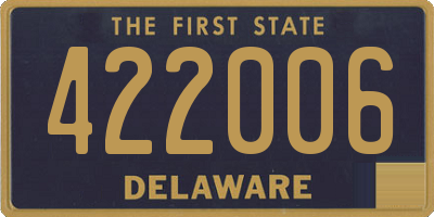 DE license plate 422006
