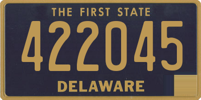 DE license plate 422045