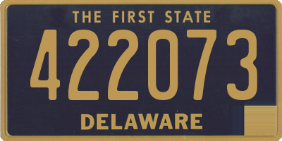 DE license plate 422073