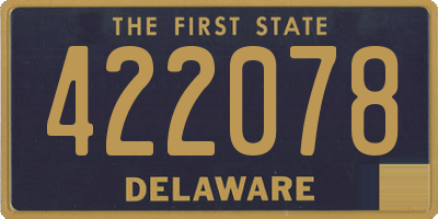 DE license plate 422078
