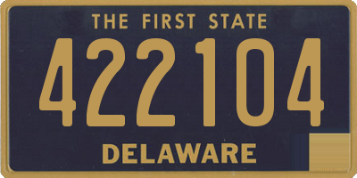 DE license plate 422104