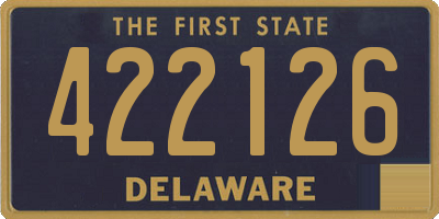 DE license plate 422126