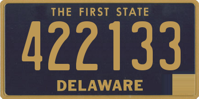DE license plate 422133