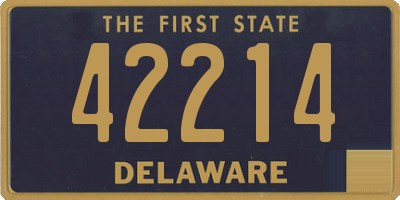 DE license plate 42214