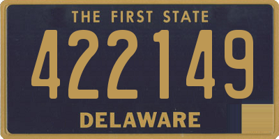 DE license plate 422149