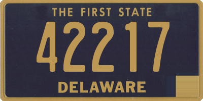 DE license plate 42217