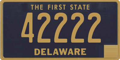 DE license plate 42222