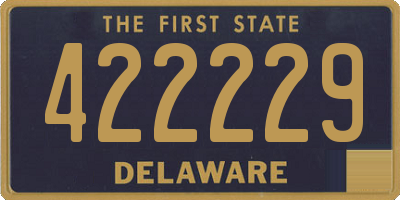 DE license plate 422229