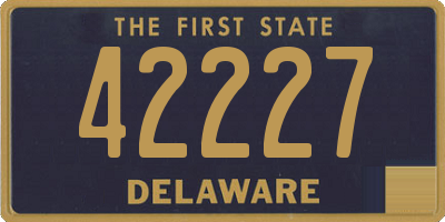 DE license plate 42227