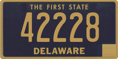 DE license plate 42228