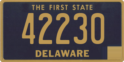 DE license plate 42230