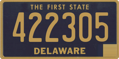 DE license plate 422305