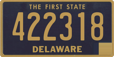 DE license plate 422318