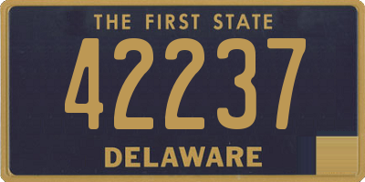 DE license plate 42237