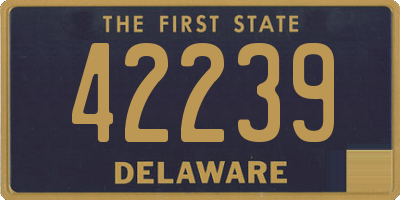 DE license plate 42239